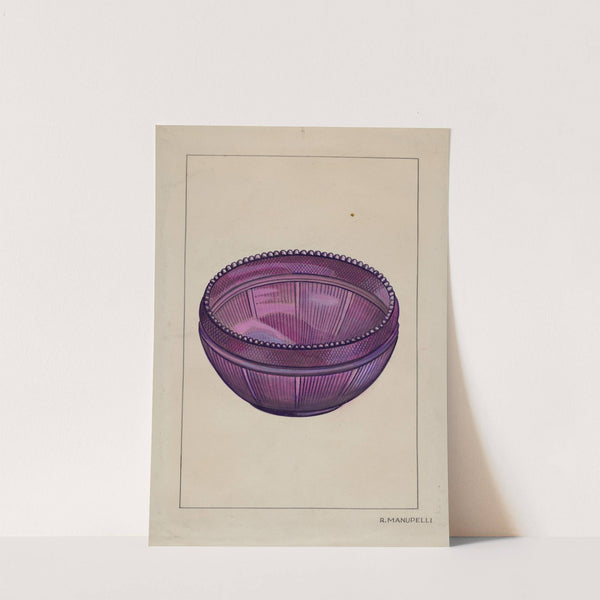 Glass Bowl (c. 1936) by Raymond Manupelli