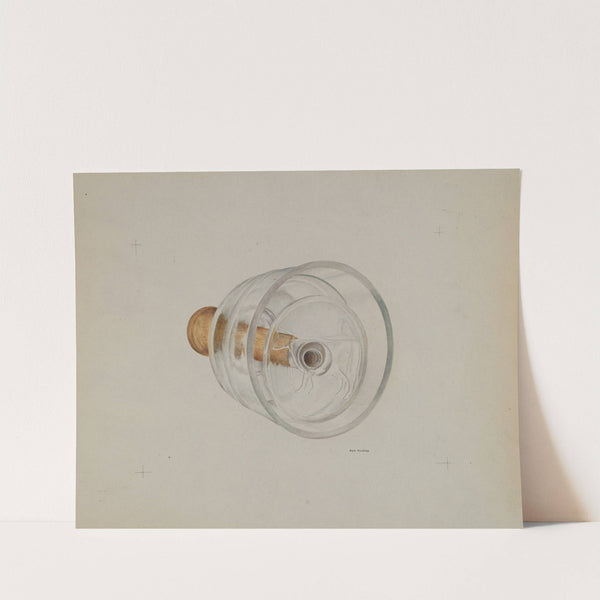 Glass Butter Mold by Donald Williams