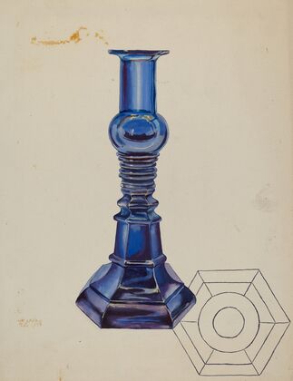 Glass Candlestick