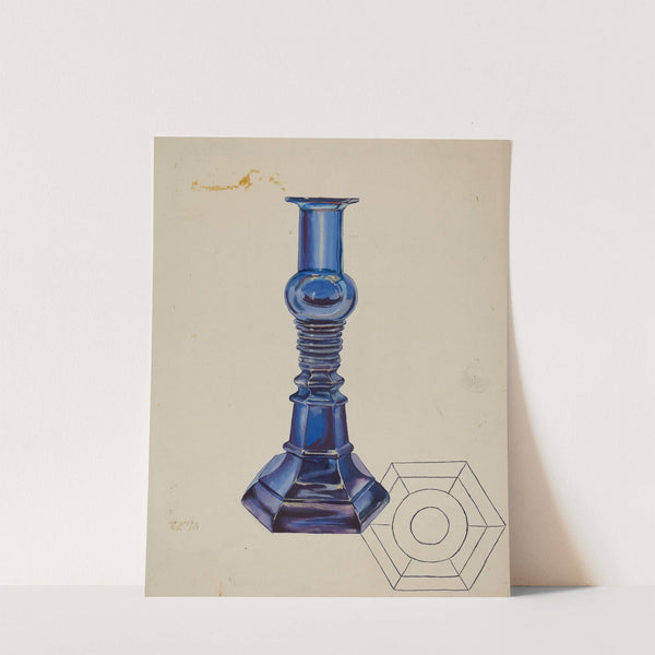 Glass Candlestick by Roberta Elvis