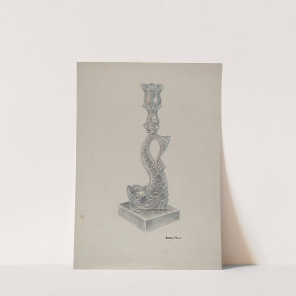 Glass Candlestick by John Hall