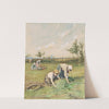 Gleaners In The Field (c. 1880) by Louis Welden Hawkins