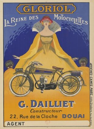 Gloriol. La reine des motocyclettes. G. Dailliet, constructeur. 22, rue de la Cloche, Douai (1925)