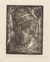 Głowa dziewczynki w wysokim kapeluszu (1920)