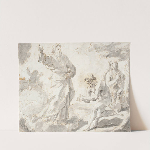 God Expelling Adam and Eve (circa 1698) by Giuseppe Ghezzi