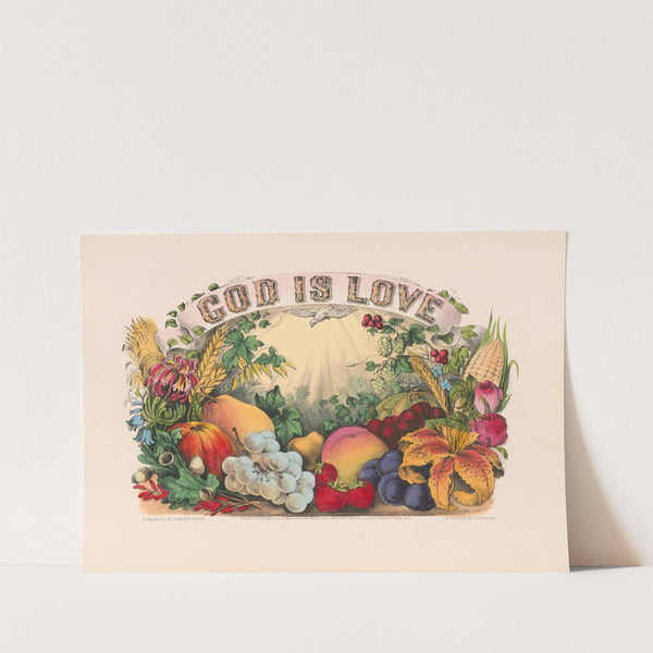 God is love (1874) by Currier & Ives.