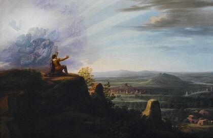 God showing Moses the Promised Land from the top of Mount Nebo — size preview