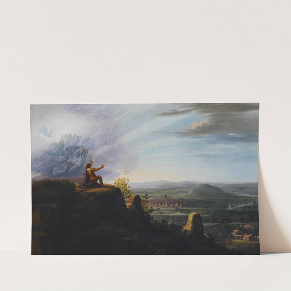 God showing Moses the Promised Land from the top of Mount Nebo by Carl Ludwig Kuhbeil