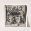God the Father and the Blessed Virgin Enthroned Attended by Angels (c. 1480–90) by Martin Schongauer