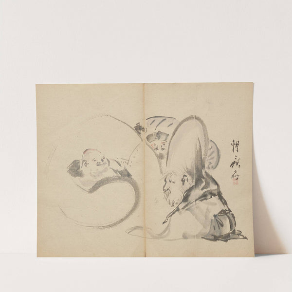 Gods of Good Fortune (1800s) by Kawanabe Kyōsai
