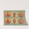 Gods to be Worshipped in the Evening (1880–90) by Calcutta Art Studio