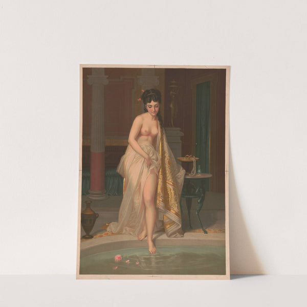 Going into bath (1873) by Testu & Massin