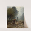 Going To Market On A Misty Morning (1851) by Constant Troyon