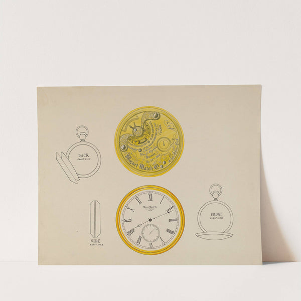 Gold Watch and Frame by Harry G. Aberdeen