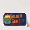 Golden Gems Citrus Label (1930-1950)