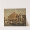 Gondelfahrt in Venedig am Campo de l’Abazia (1941) by Franz Naager