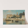 Gondolas on a Venetian canal by Henry Pember Smith