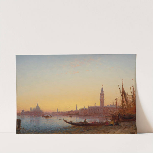 Gondoles dans le Grand Bassin, Venise (1865) by Félix Ziem