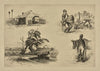 Gone off with the Yankees. A land flowing with milk and honey. A scouting party. An old campaigner. (1876)