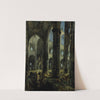 Gothic Church Ruins by Carl Blechen