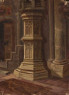 Gothic pillar indoors