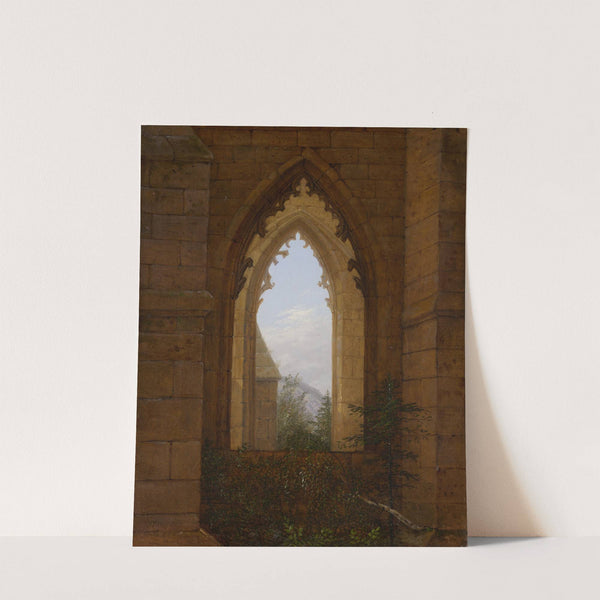 Gothic Windows in the Ruins of the Monastery at Oybin by Carl Gustav Carus