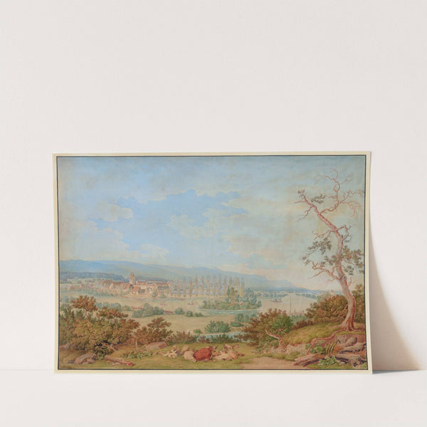 Gottstatt, Kloster, von Südwesten by Johann Jakob Biedermann