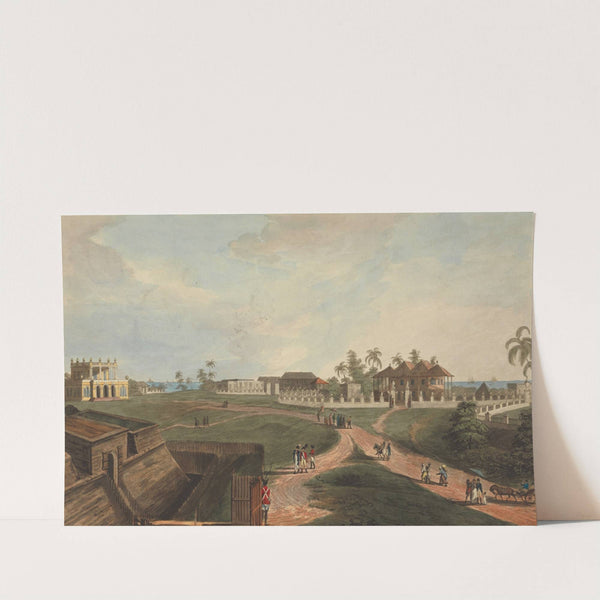 Government House &amp; Council House, Fort Marlborough, Benkulen, Sumatra, 1799 by Joseph Constantine Stadler