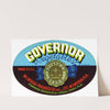 Governor Vegetables Label (1930-1950)