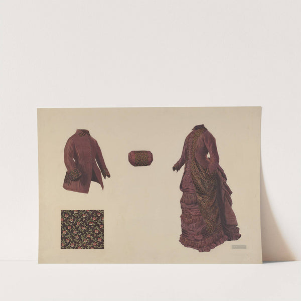 Gown, Coat, and Muff by Douglas Campbell