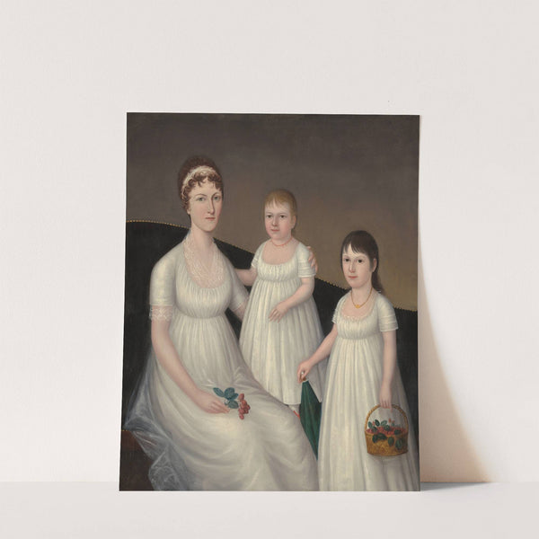 Grace Allison McCurdy (Mrs. Hugh McCurdy) and Her Daughters, Mary Jane and Letitia Grace (c. 1806) by Joshua Johnson