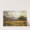 Grain Harvest in the Mountain by Adolf Heinrich Lier