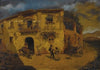 Granada Street Scene with Donkey and Chickens