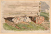 Granary foundations in Domaniewo (1873)