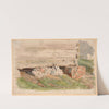 Granary foundations in Domaniewo (1873) by Wojciech Gerson