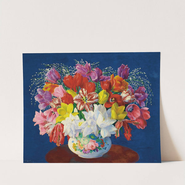 Grand bouquet de tulipes by Moïse Kisling