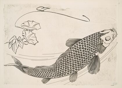 Grand poisson dans le genre japonais (1866)
