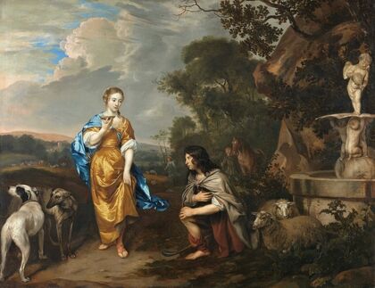 Granida and Daiphilo, Double portrait of a young couple