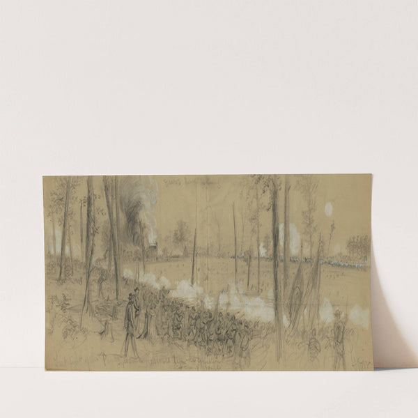 Grant&#8217;s Great Campaign&#8211;Last fight of the Pennsylvania Reserves (1864) by Alfred Rudolph Waud