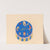 Graphic design drawings for Barricini Candy packages.] [3-D Study, circular candy box with Indian motif on blue background (1948) by Winold Reiss