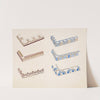 Graphic design drawings for Barricini Candy packages.] [3-D Study for 6 rectangular boxes (2 sides partially shown) (1948) by Winold Reiss