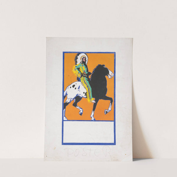 Graphic design for cover of the book 'The Sun God's Children' by Winold Reiss