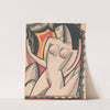 Graphic design of nude female.] [Cubist composition drawing by Winold Reiss