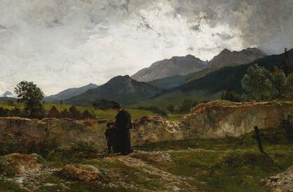Graveyard in the mountains (1894)