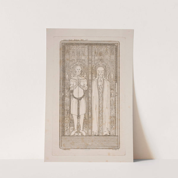 Gravplade. Anders Bondesen og hustru (1826) by Oluf Olufsen Bagge