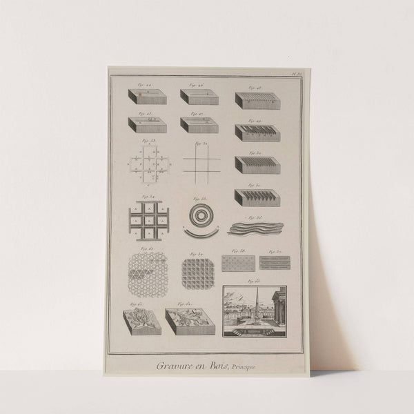 Gravure en Bois, principes (1750)