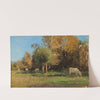 Grazing Cows Near Langenpreising by Alfred Zoff