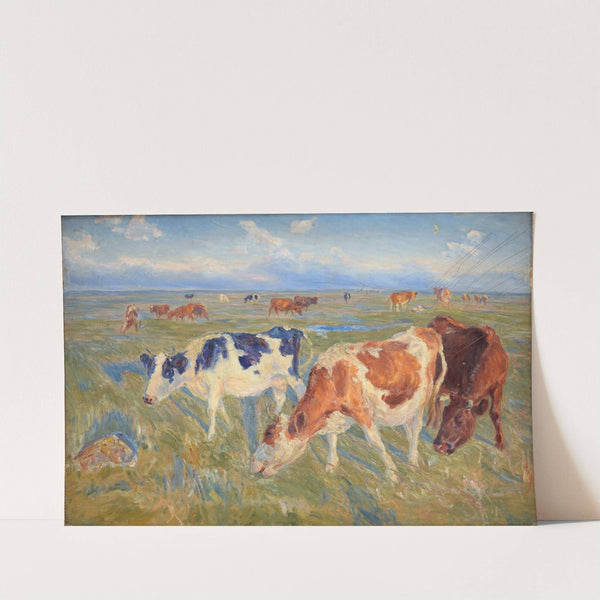Grazing Cows on the Island of Saltholm by Theodor Philipsen