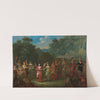 Greek Men and Women Dancing the Khorra by Johannes Christiaan Janson