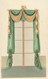 Green and gold drapery 2